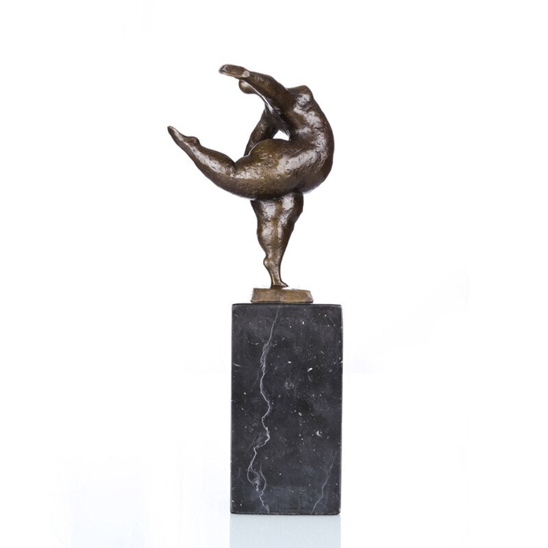 Bronze Sculpture <br/> Balance Bronze Statue 28 cm