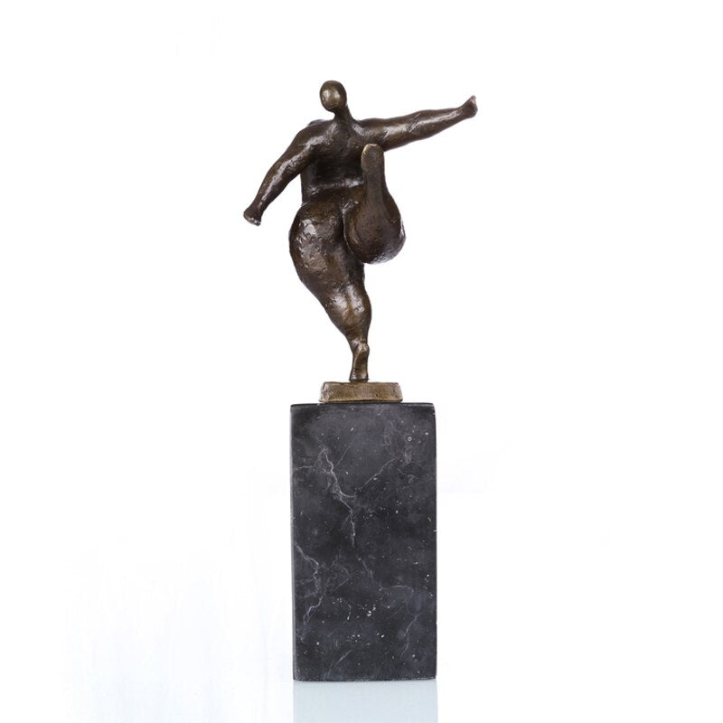 Bronze Sculpture <br/> Balance Bronze Statue 28 cm