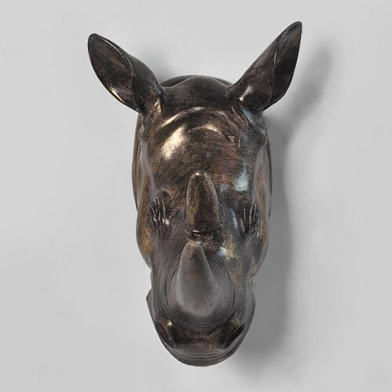 Rhinoceros Wall Sculpture <br/> Dining Room Wall Decor