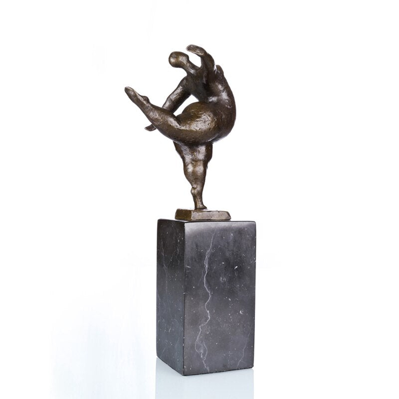 Bronze Sculpture <br/> Balance Bronze Statue 28 cm