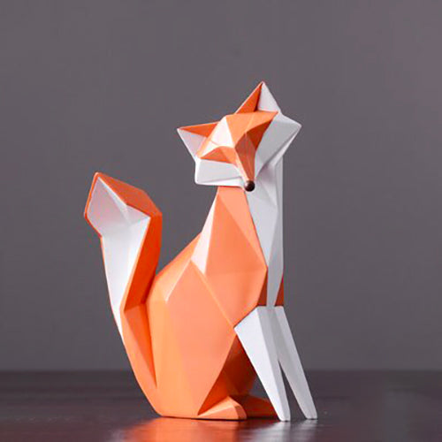 Origami Statue <br/> Foxy White Fox