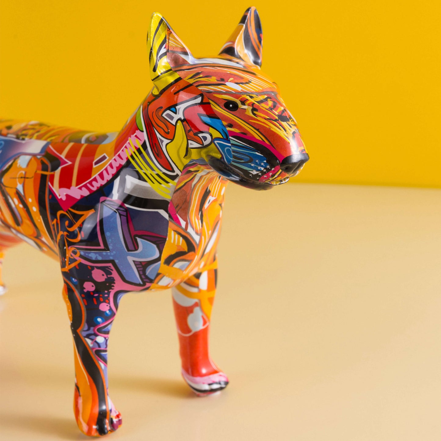 Graffiti Bull Terrier Statuette