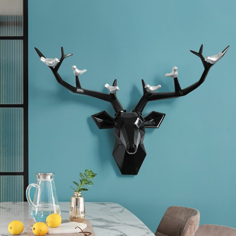 Modern Wall Sculpture <br/> Origami Deer Head
