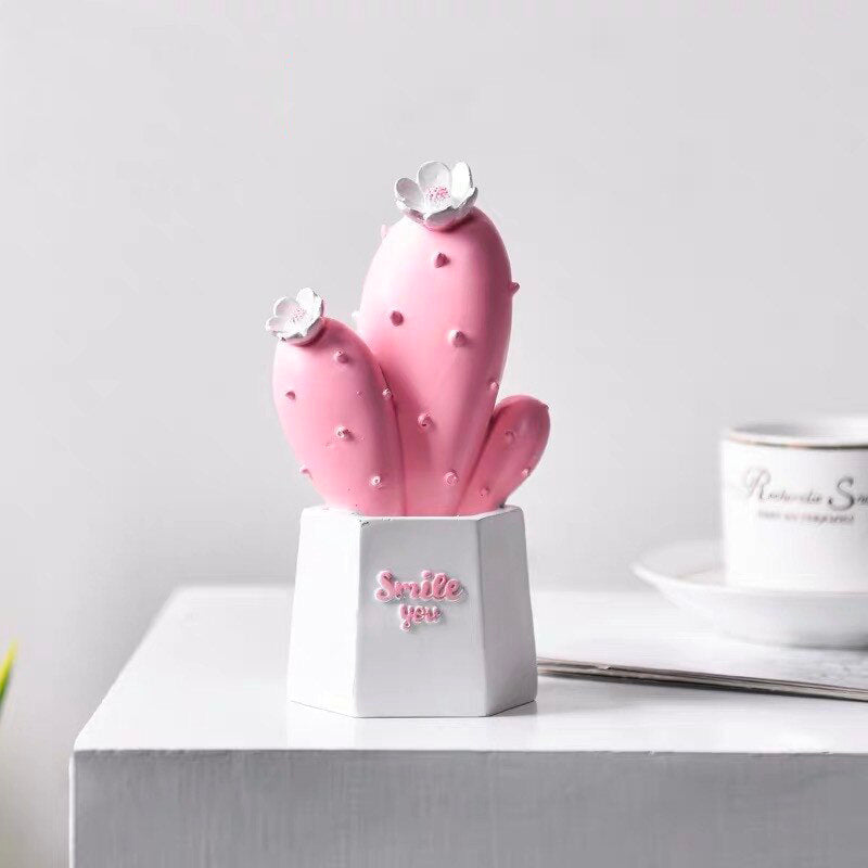 Modern Sculpture <br/> Resin Cactus