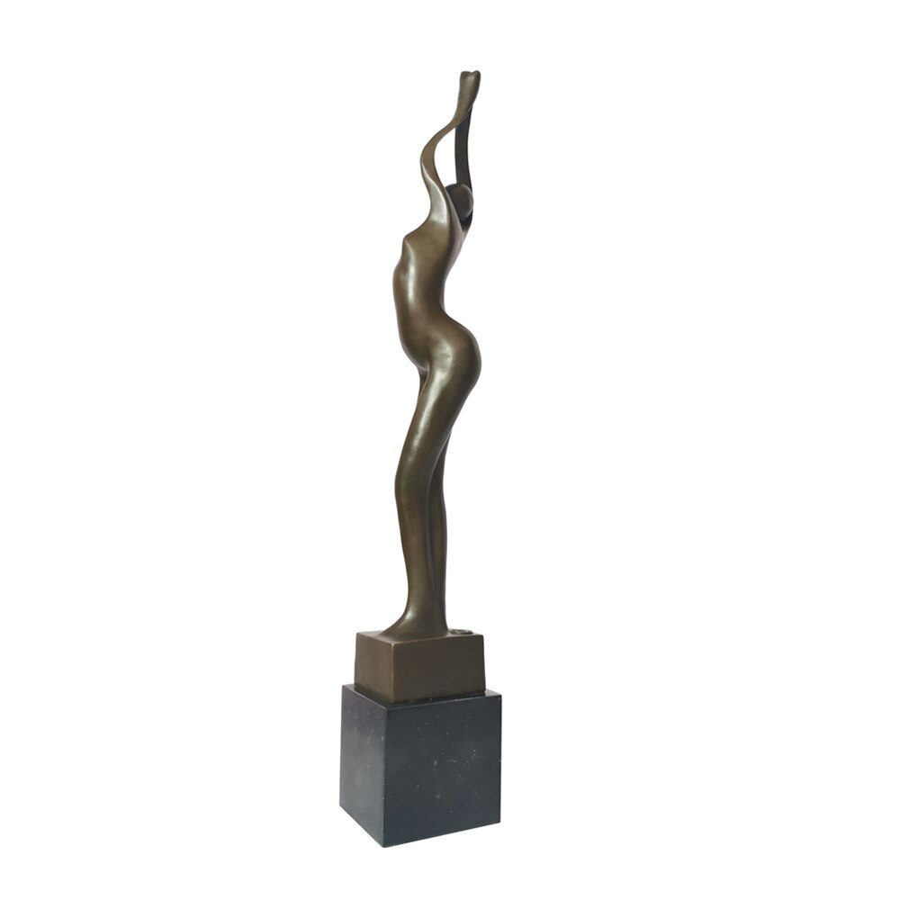 Bronze Sculpture <br/> Bronze Woman Statuette 53 cm