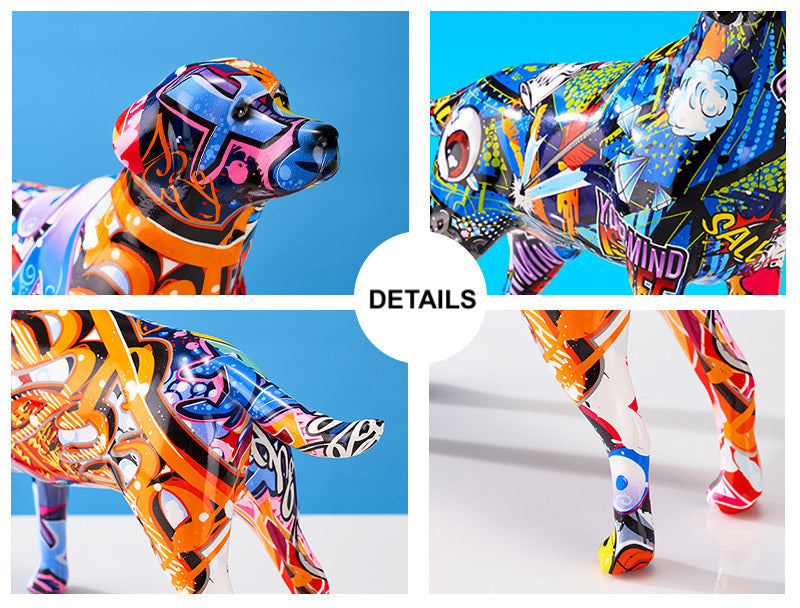 Graffiti Dog Statuette