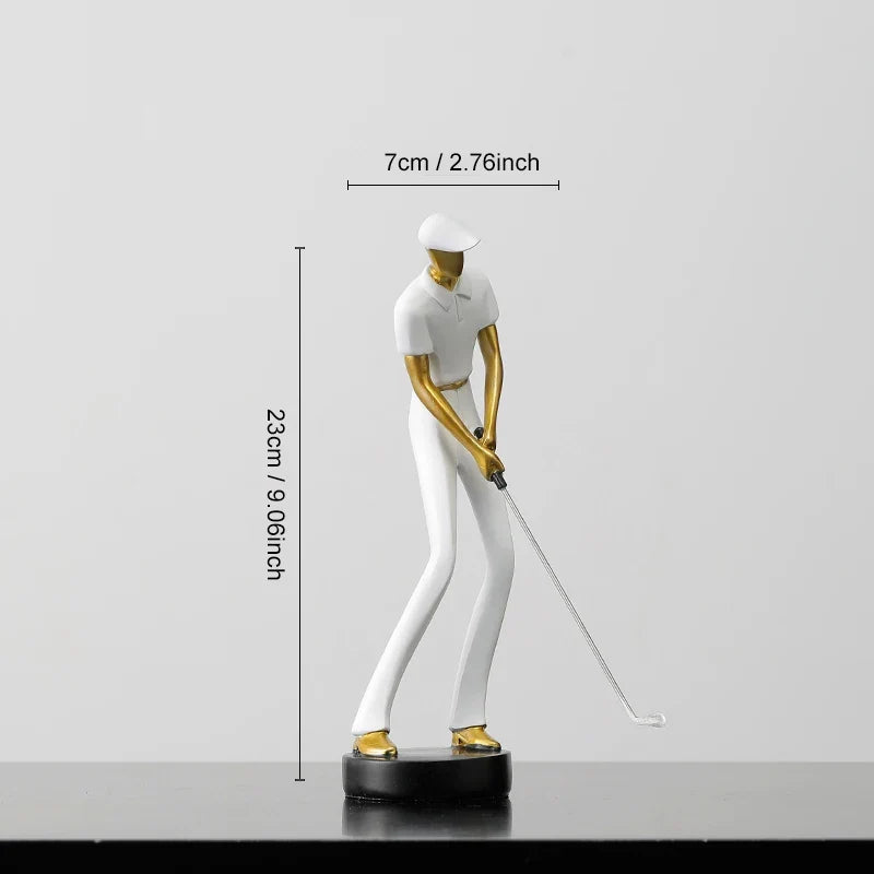 Nordic Abstract Golfer Sculptures