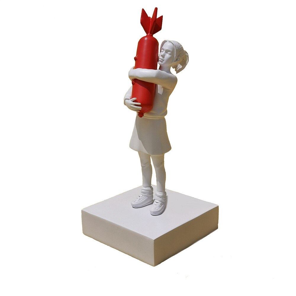 Contemporary Sculpture <br> Bomb Love Statue by Banksy