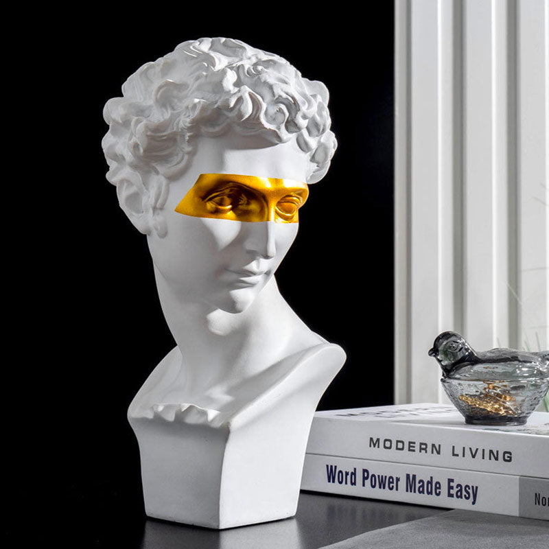 Greek Statue Bust, David, 15 cm / 30 cm