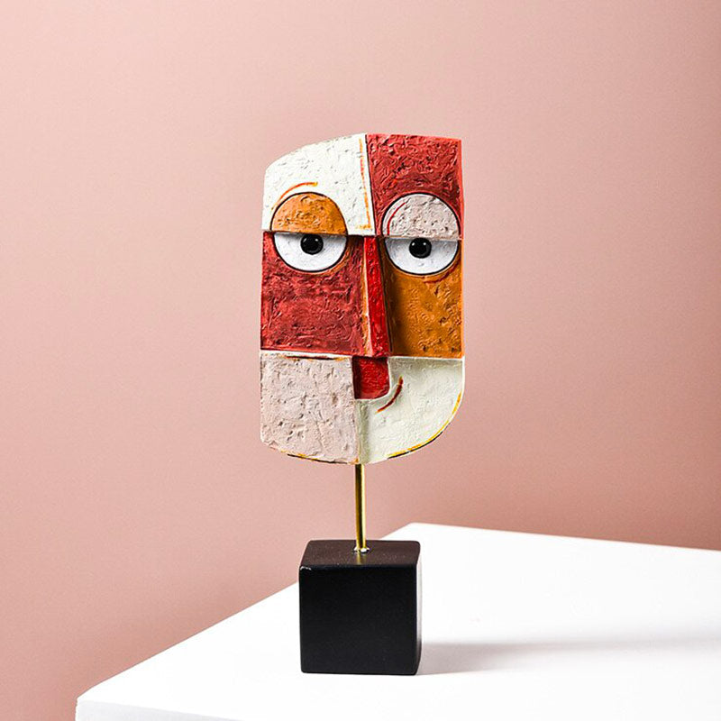 Abstract Sculpture <br/> Abstract Face Decor 23 cm