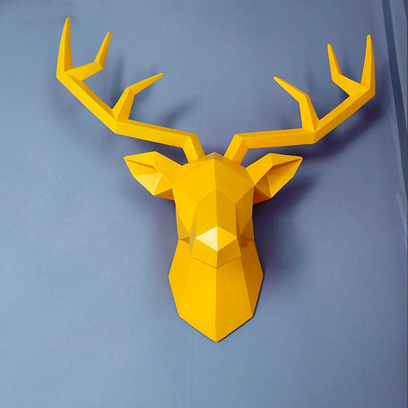 Deer Wall Sculpture <br/> Origami Wall Decor