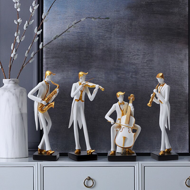 Man Statue <br> Musician Statuette