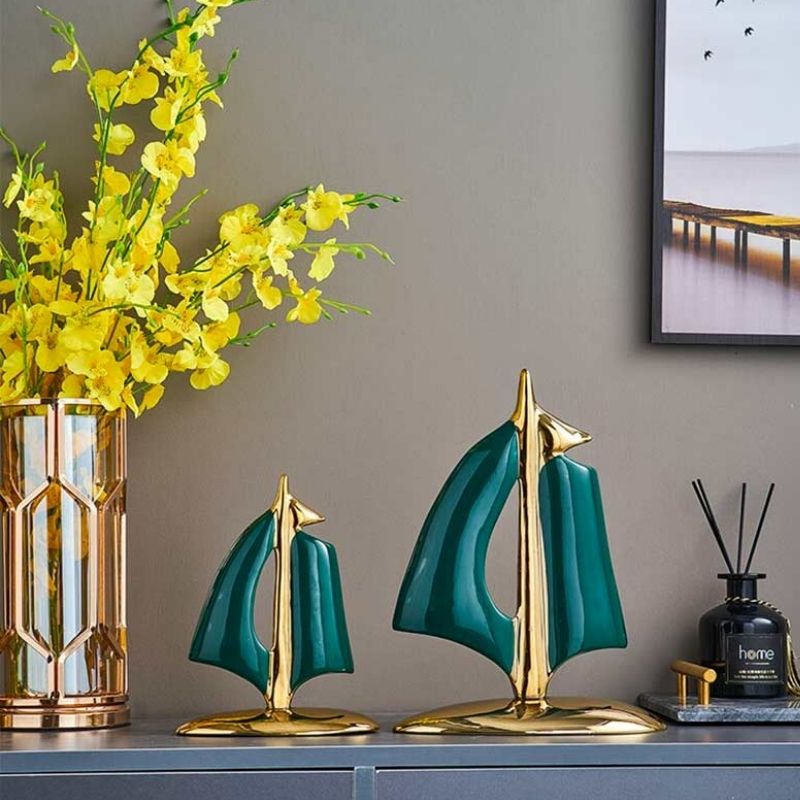 Modern Sculpture <br/> Boat Decor