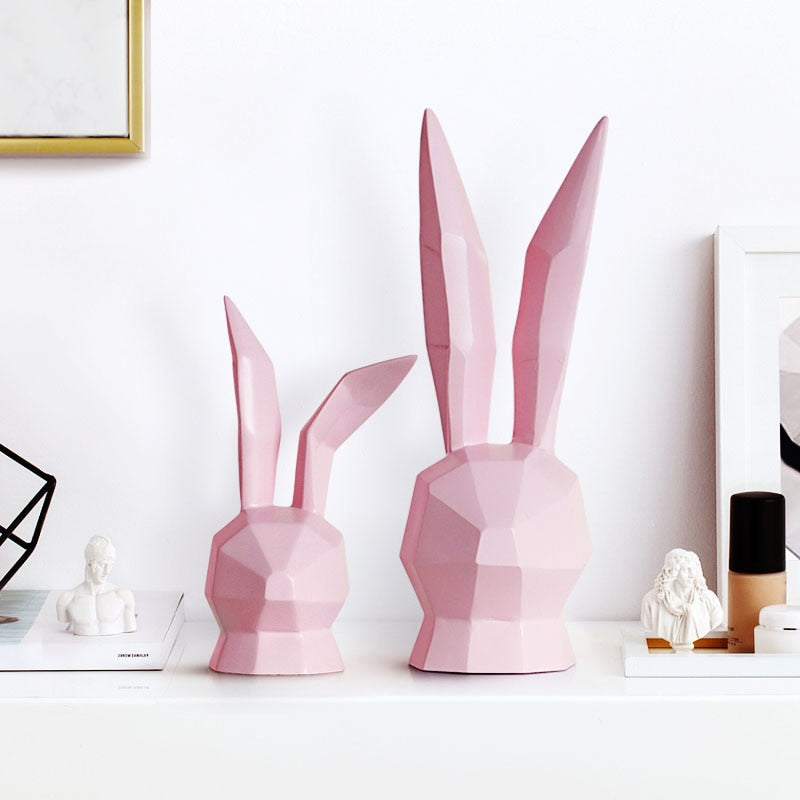 Origami Rabbit Statuette
