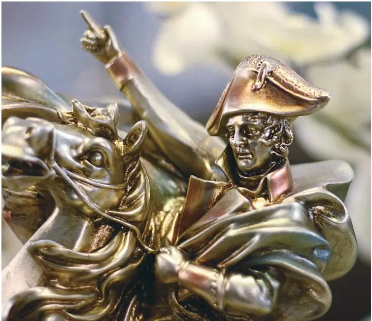 Napoleon on Horseback Statue, Silver, 33 cm