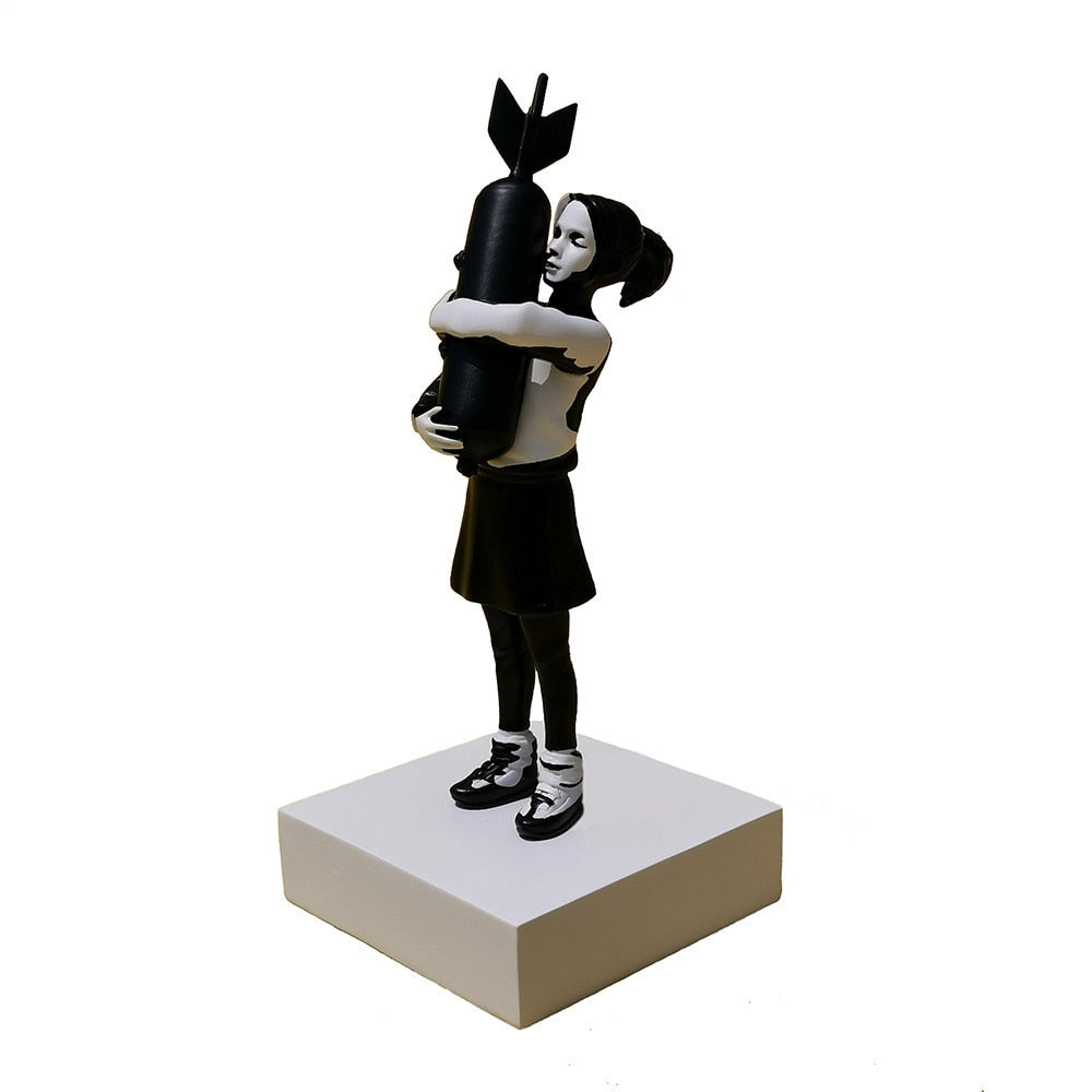 Contemporary Sculpture <br> Bomb Love Statue by Banksy