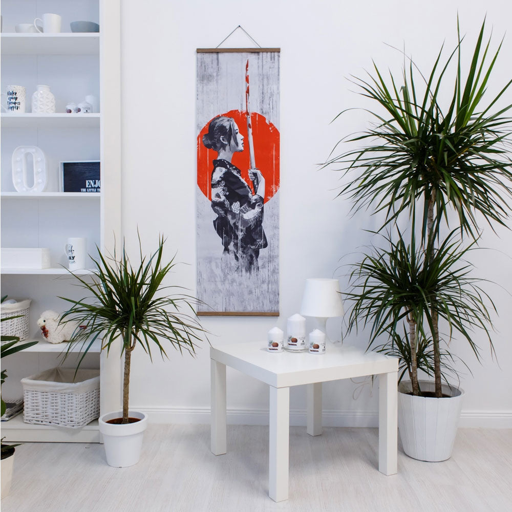 Red Warrior Samurai Paintings