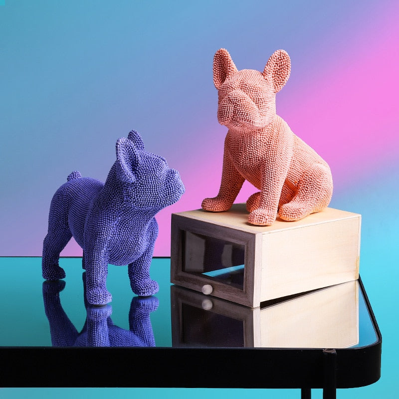 Bulldog Statue <br> French Bulldog Resin 19 cm