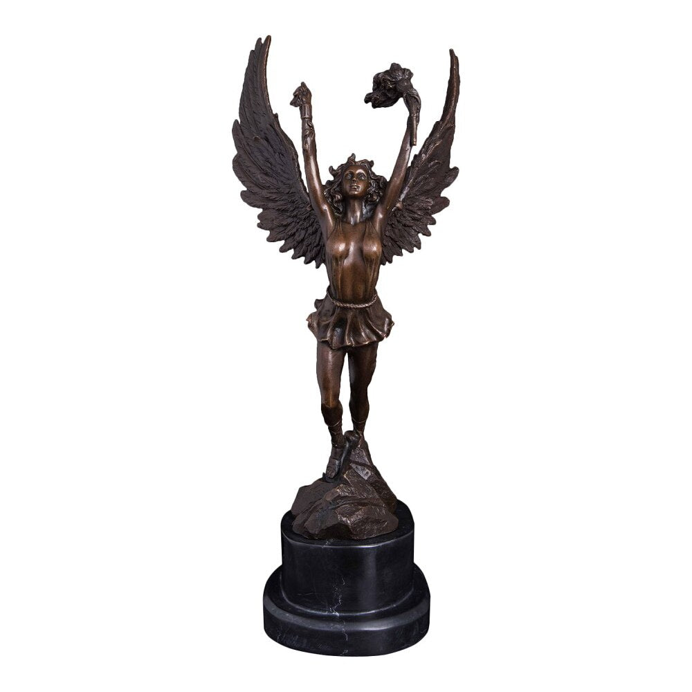 Bronze Sculpture <br/> Nike Goddess Statue 36 cm