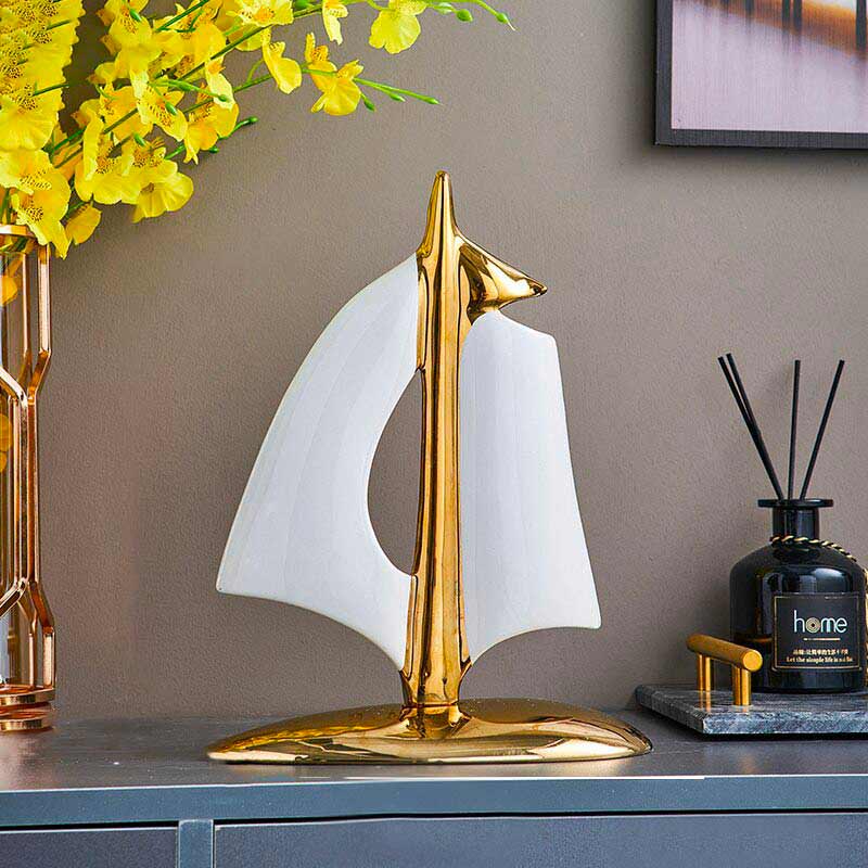 Modern Sculpture <br/> Boat Decor