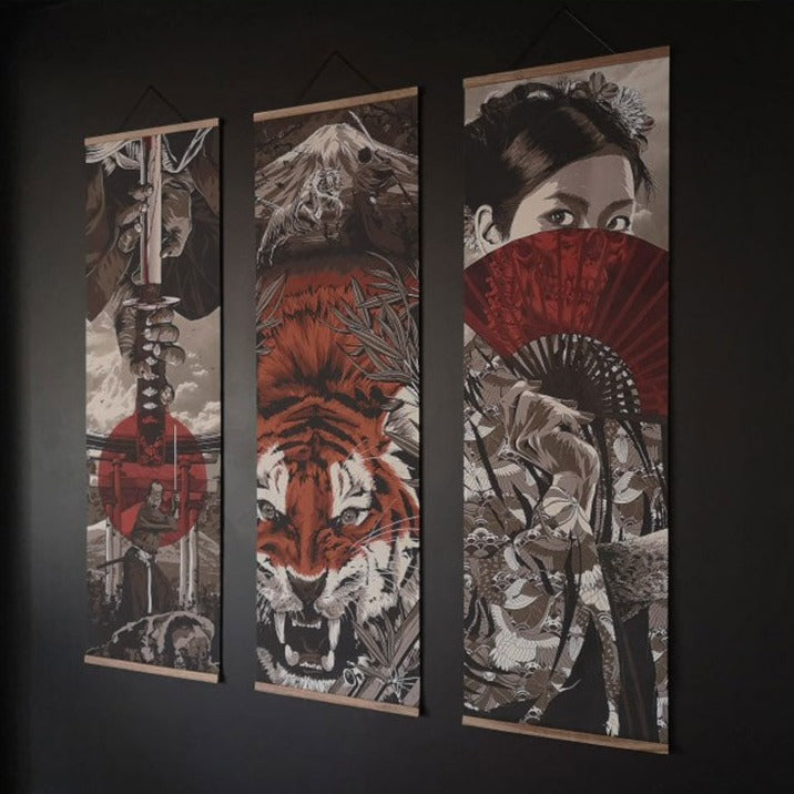 Heart Of A Warrior Samurai Paintings