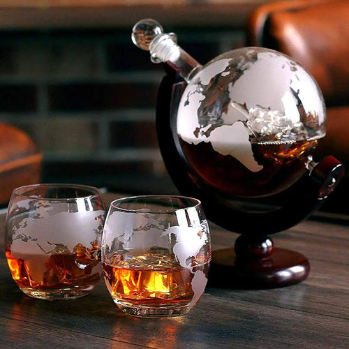 World Traveler Decanter And Glasses Set