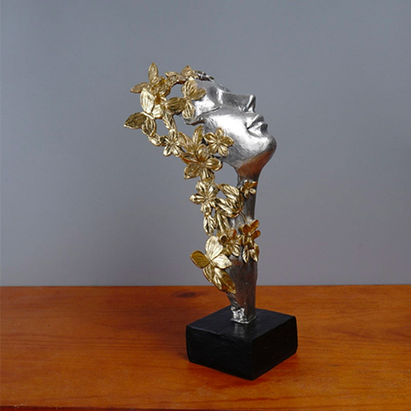 Woman Statue <br/> Woman Face Sculpture 31 cm