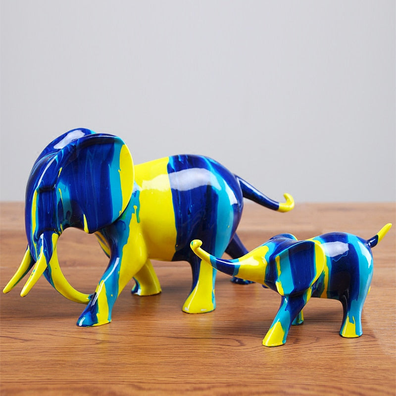 Elephant Decor Statue <br/> Family