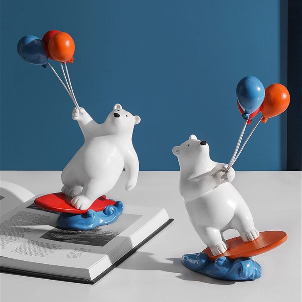 Balloon Polar Bear Surfer
