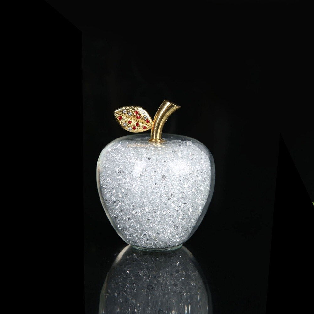 Handmade Crystal Apple Figurine