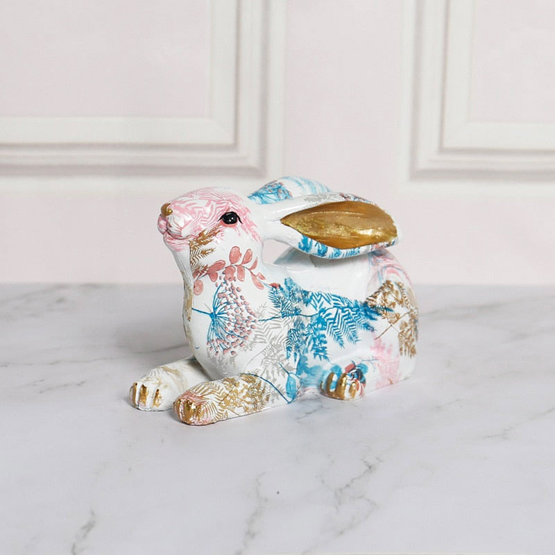 Pastel Rabbit Statue