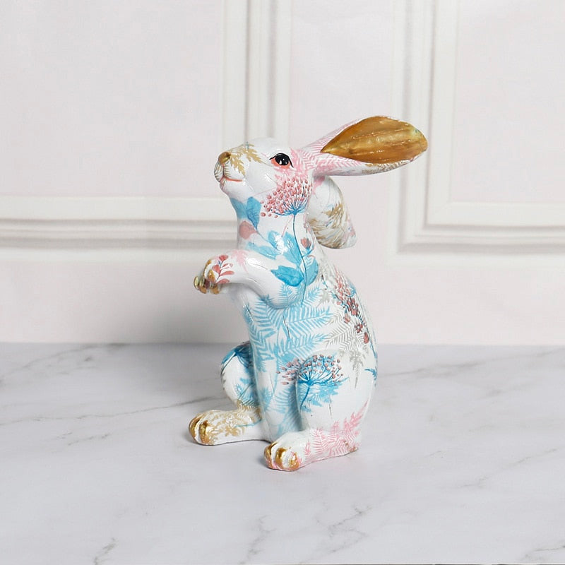 Pastel Rabbit Statue