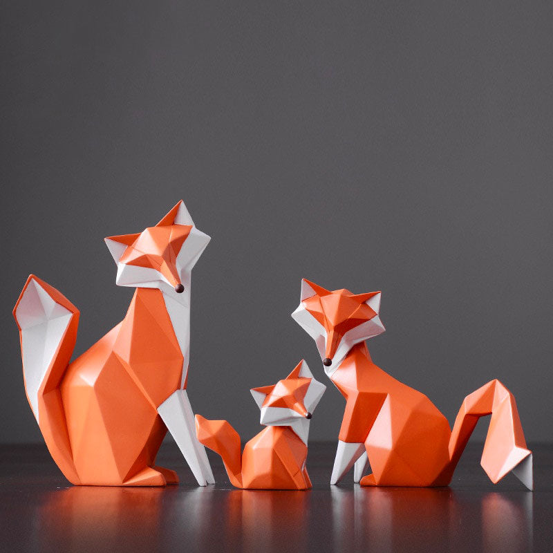 Origami Statue <br/> Foxy White Fox
