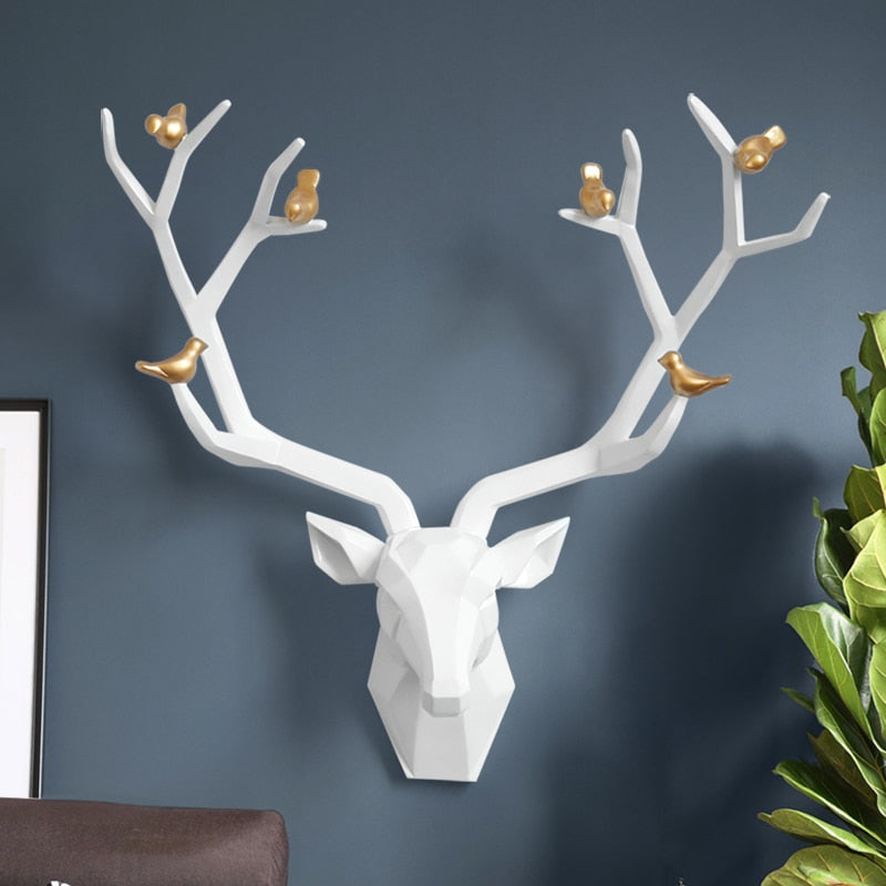Modern Wall Sculpture <br/> Origami Deer Head