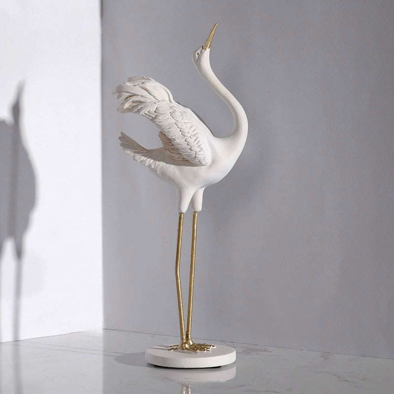 Bird Statue <br/> Wading Bird Statuette 28 cm