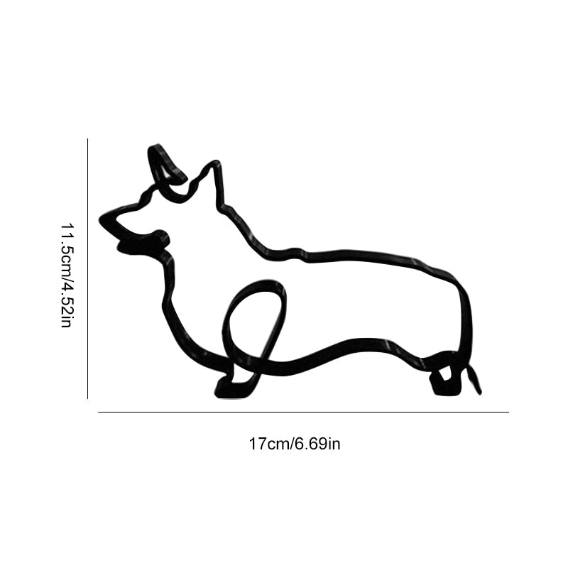 Wrought Iron Dog Miniature