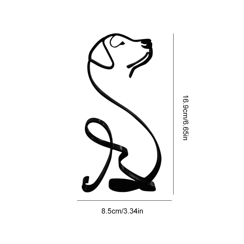 Wrought Iron Dog Miniature