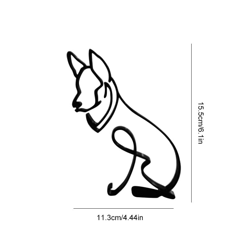Wrought Iron Dog Miniature