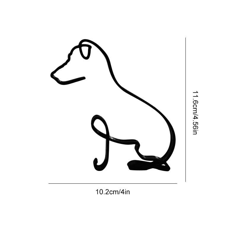 Wrought Iron Dog Miniature