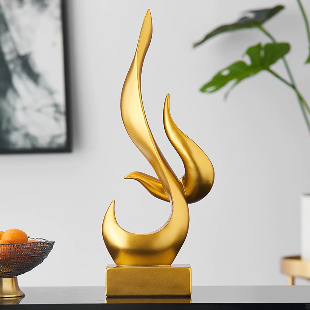 Abstract Torch Statue