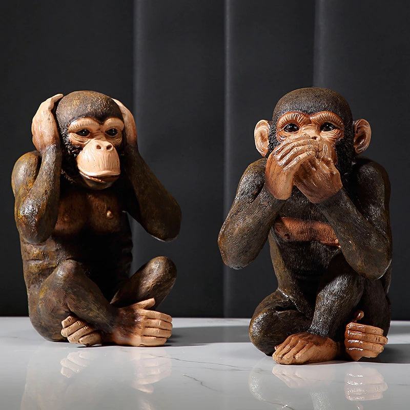 Wild Three Wise Monkeys