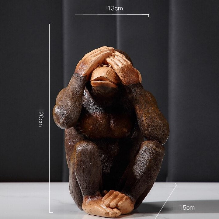 Wild Three Wise Monkeys