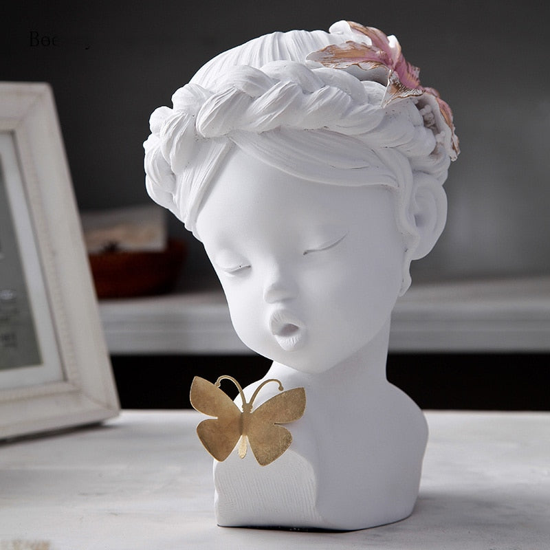 Adorable Girl with Butterfly