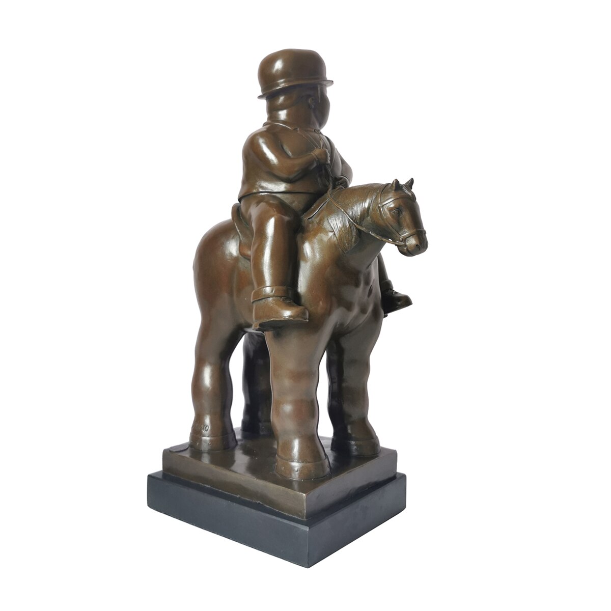 Bronze Statue, Reproduction of Botero Sculpture, 38 cm