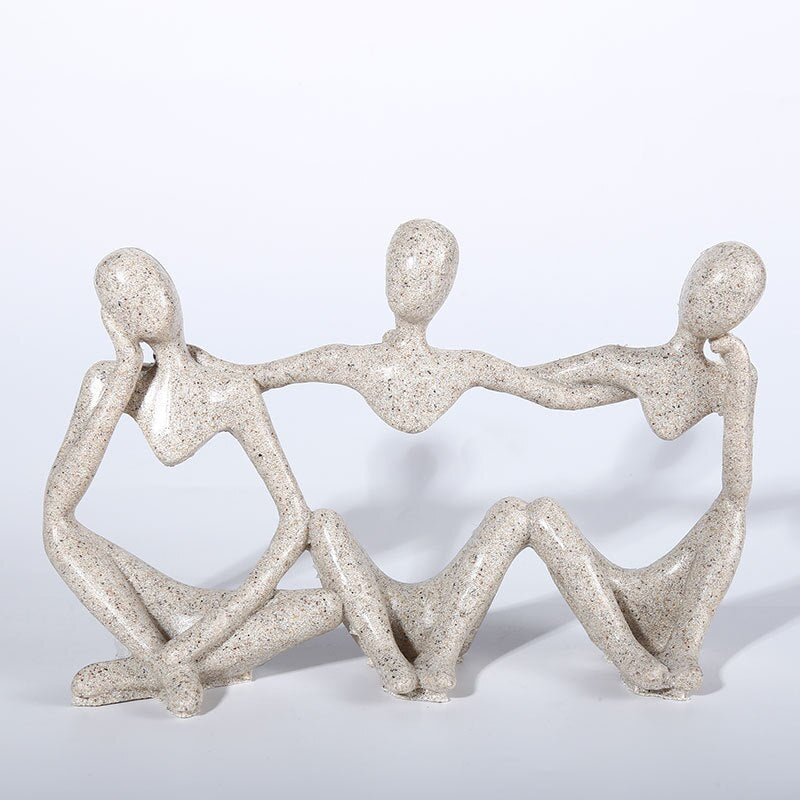 Contemporary Sculpture <br> Thinker Trio