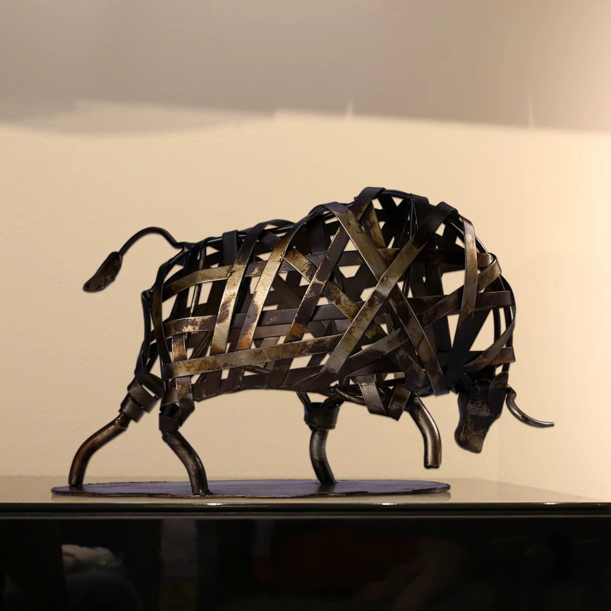 Rusty Bull Sculpture