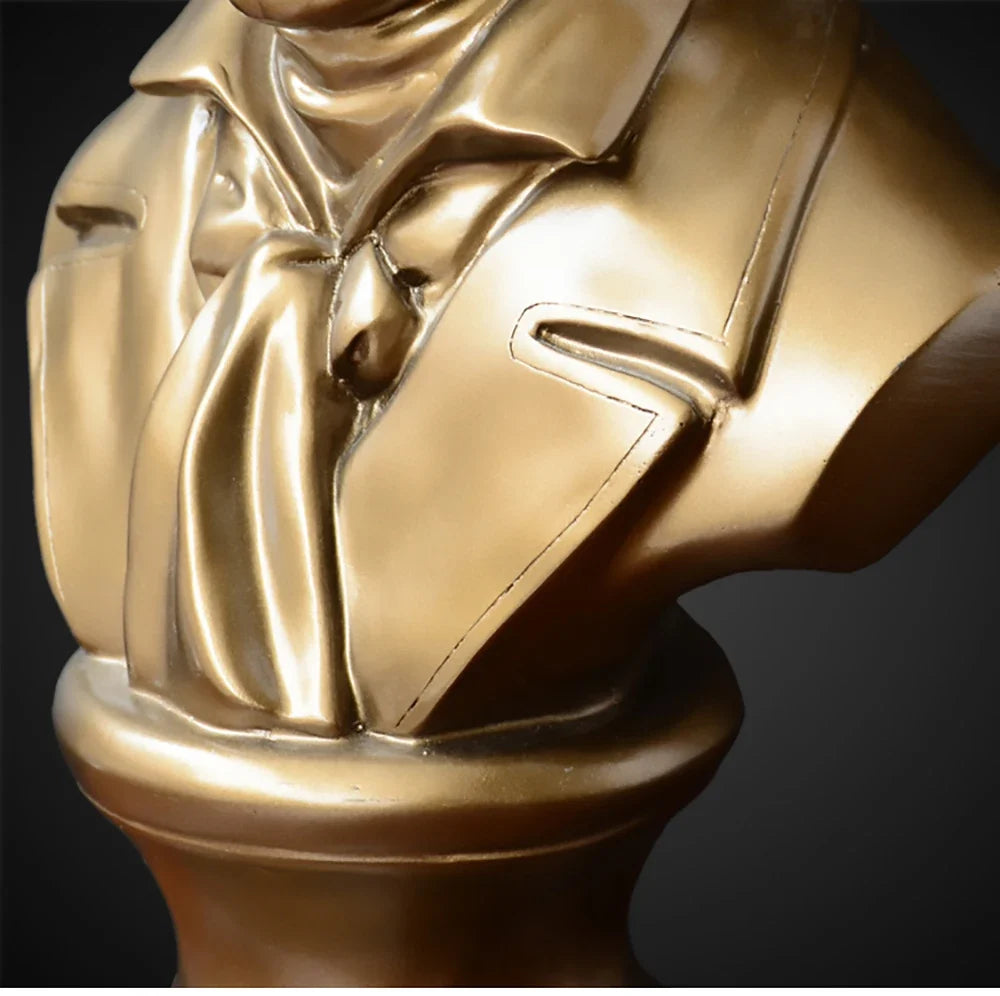 Gold Beethoven Bust 30 cm