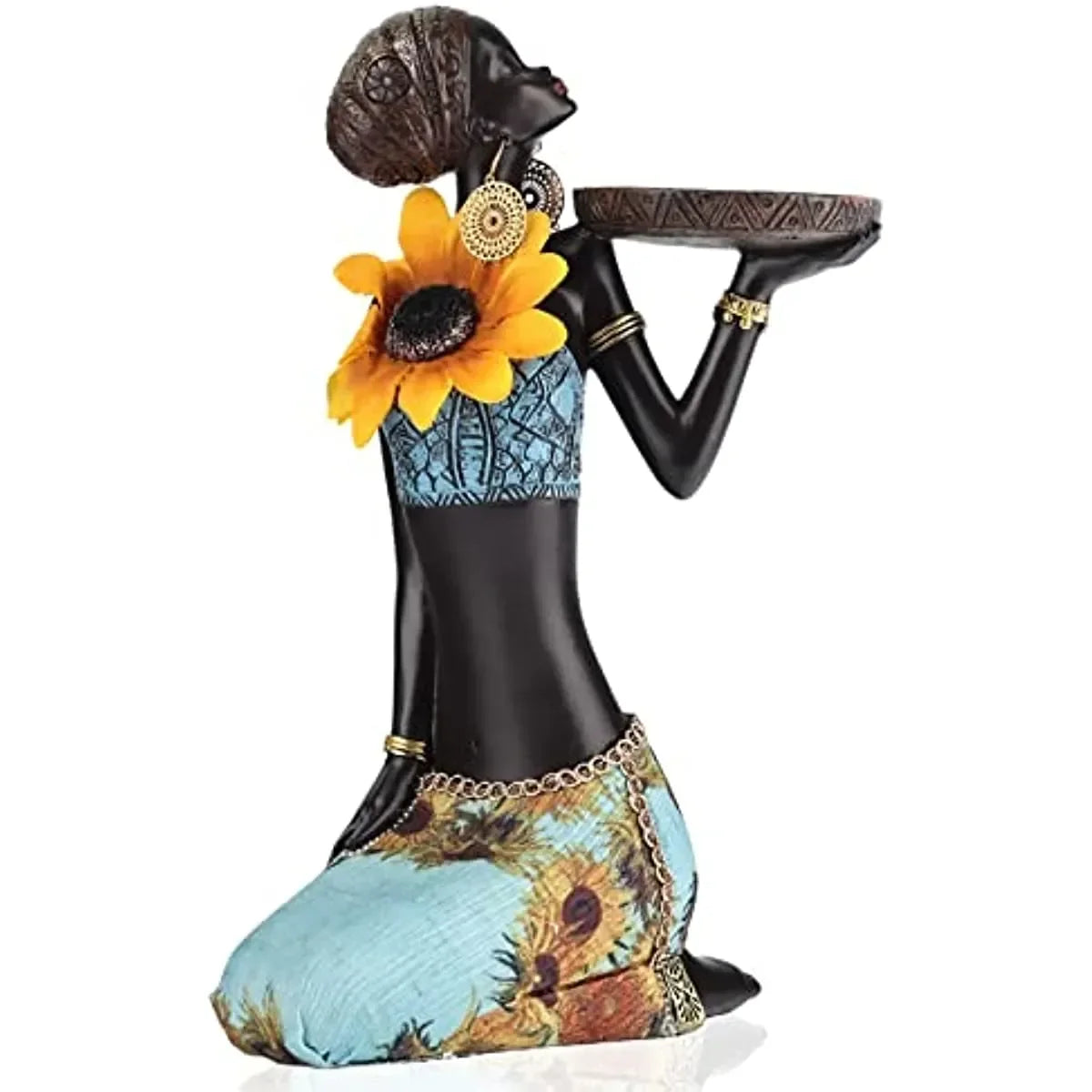 Seated African <br> Statue
