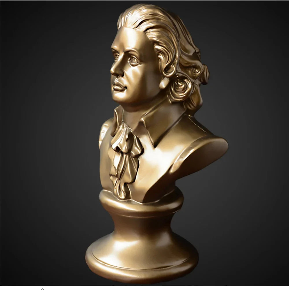 Gold Mozart Bust 30 cm