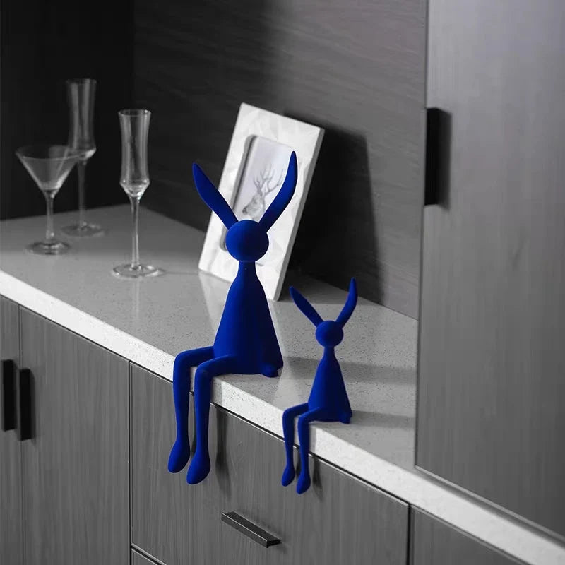 Nordic Abstract Rabbit Sculptures